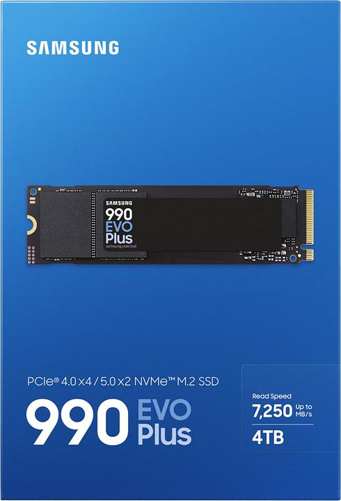 Productafbeelding Samsung 4 TB SSD 990 EVO Plus M.2 PCIe (MZ-V9S4T0BW) (4000 GB, M.2 2280)