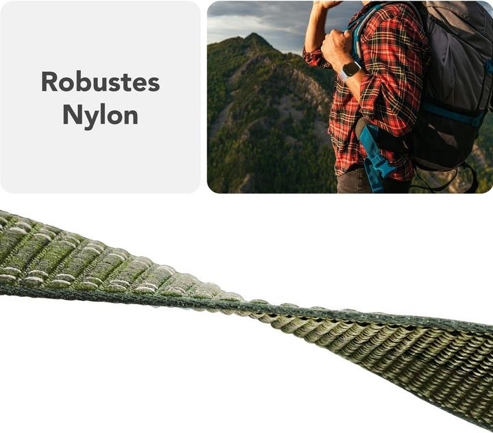 Produktbild Nalia Evolv Nylon-Armband Klettverschluss für Apple Watch, Sportarmband - Weich, Leicht & Atmungsaktiv (Nylon)