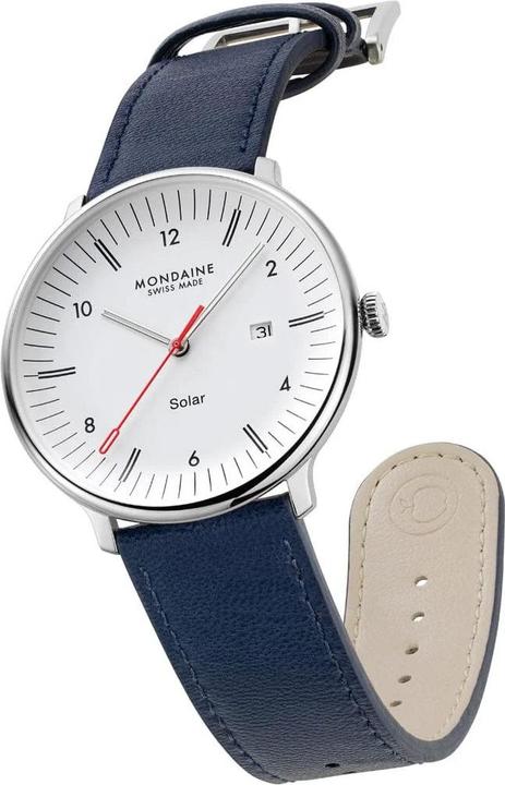 Produktbild Mondaine MLE.41910.LDV Herrenuhr Doppio Solar 41mm (Analoguhr, Swiss Made, 41 mm)