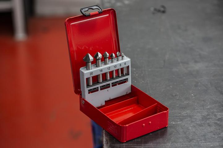 Produktbild RS PRO Kegelsenker Set HSS 6-teilig (Ø 8.0 mm, 12.0 mm, 16.0 mm, 4.0 - 20.0 mm, 6.0 mm, 10.0 mm)