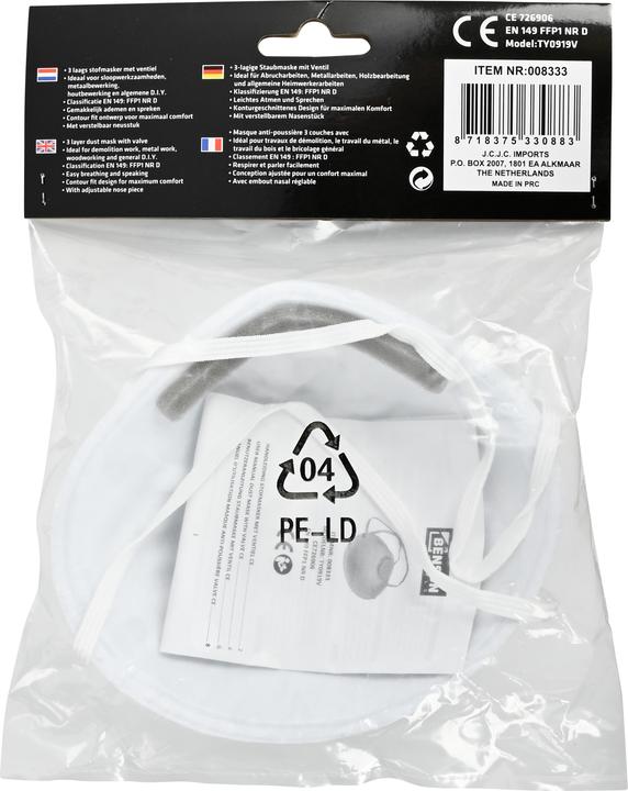 Produktbild Benson Feinstaubmaske mit Ventil CE (FFP2, FFP3)
