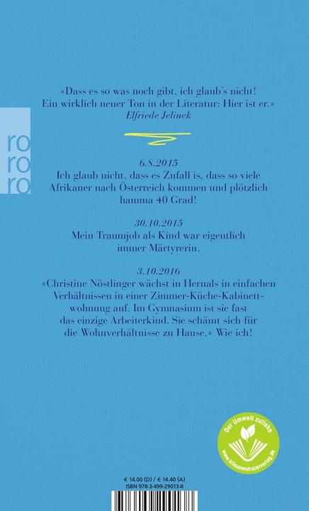Produktbild Statusmeldungen (Deutsch, Stefanie Sargnagel, 2018)