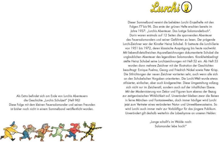Produktbild Lurchis Abenteuer 5: Das lustige Salamanderbuch (Deutsch, Olaf Sveistrup, 2020)