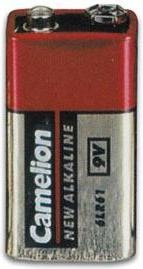 Actual product image Pilha ALKALINE E-BLOCK 9V-500mAh (1pc/shrink) (1 pcs., 9V Block, 500 mAh)