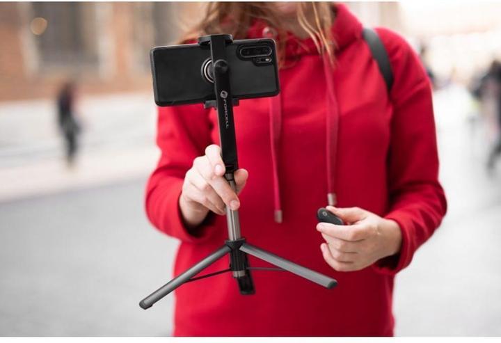 Produktbild Forcell Stylus F-GRIP S70M selfie stick with wireless remote control tripod black