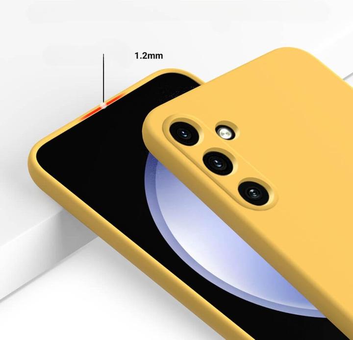 Image du produit Cover-Discount Galaxy A55 - Housse en caoutchouc silicone jaune (Samsung Galaxy A55)