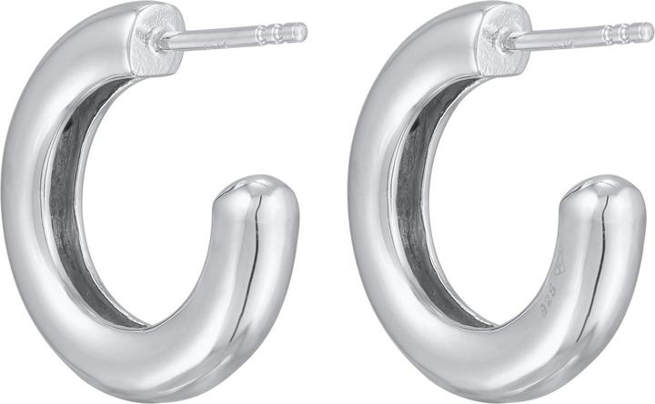 Immagine prodotto Elli Orecchini Creoles Plug Basic Classic in argento 925 (Argento 925)