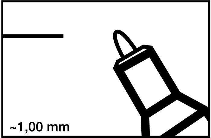 Image du produit Edding Marqueur permanent (Vert, 1 mm, 1 x)
