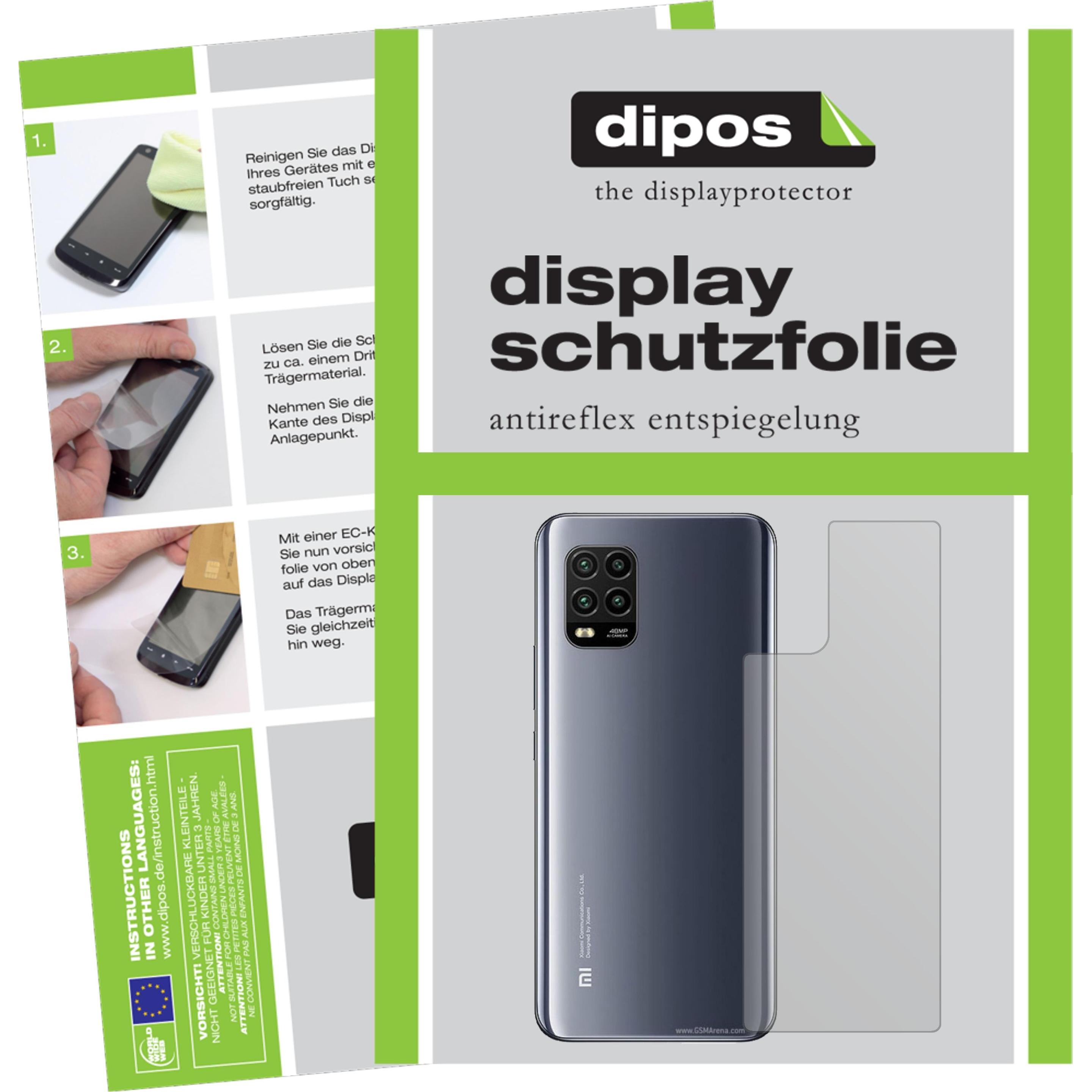 Dipos Displayschutzfolie Antireflex (2 Stück, Xiaomi Mi 10 Lite), Smartphone Schutzfolie, Transparent