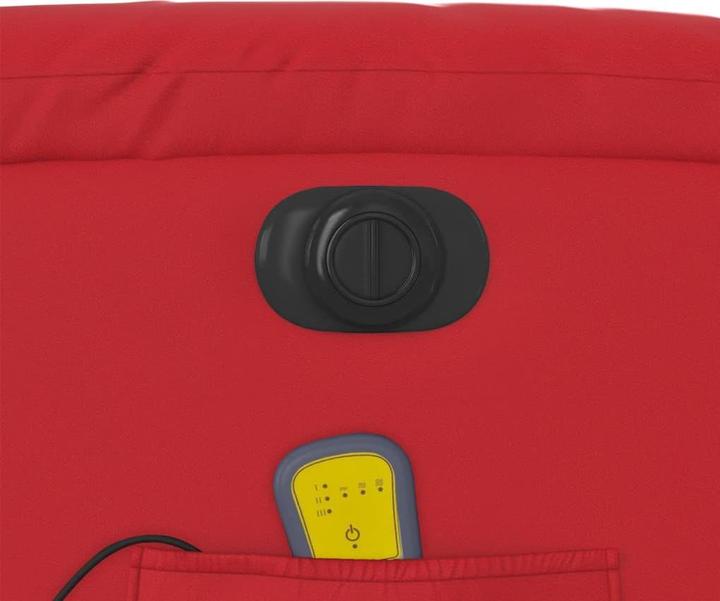 Produktbild VidaXL Massagesessel mit Aufstehhilfe Elektrisch Rot Kunstleder