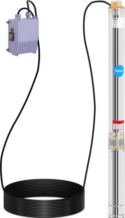 Produktbild Hillvert Brunnenpumpe Garten Tiefbrunnenpumpe Unterwasserpumpe sandverträglich 5.500 l/h (Durchlaufpumpe)