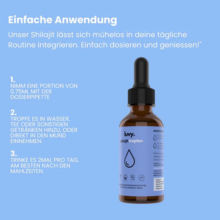 Actual product image Luvy Shilajit drops (Droplet, 60 g)