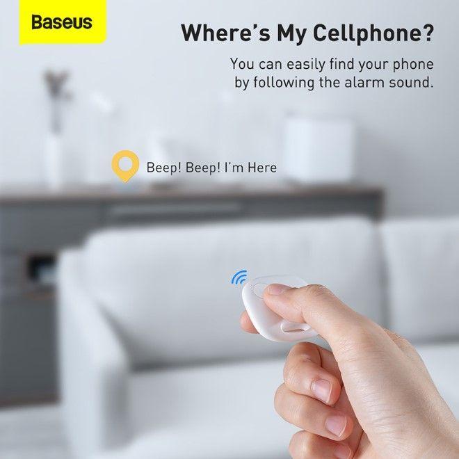 Actual product image Baseus T2 Pro Smart GPS Locator for Baby Bag Keys White (FMTP000002) (Android, iOS)