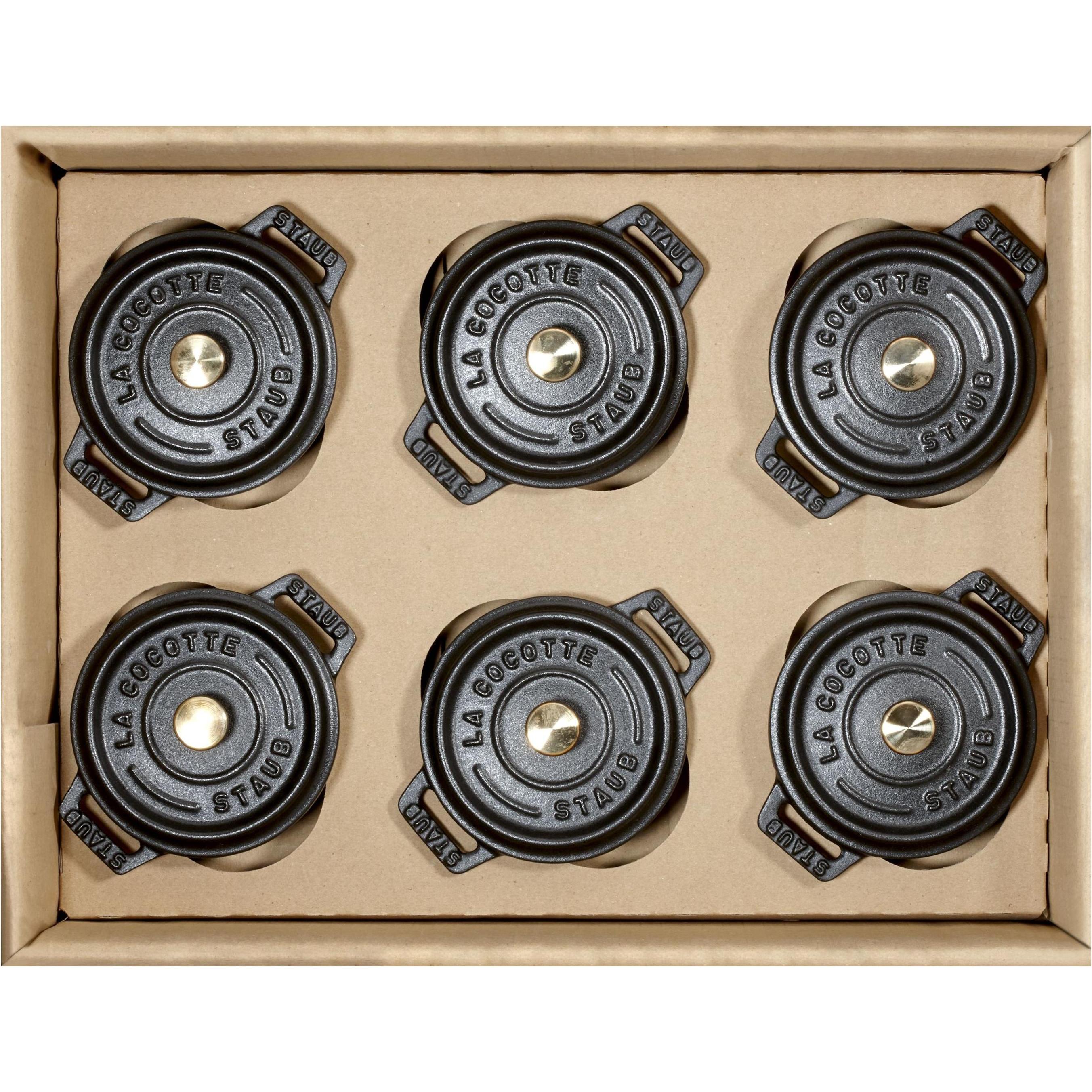 Zwilling Set di cocotte La Cocotte, 6 pezzi rotonde in ghisa , Padella + Pentola, Marrone