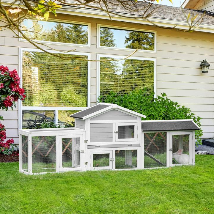 Actual product image PawHut Dwarf rabbit hutch