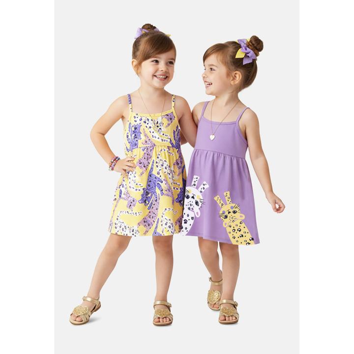 Image du produit Denokids 2-Pack Funny Cats Lilac&Yellow (140)