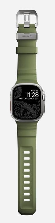 Actual product image Nomad Rocky Point Band (46 mm, Fluoroelastomer FKM, Leather, Titanium, Tyres)