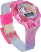 Actual product image Accutime Wristwatch Set Barbie with Accessories, Children's LCD Watch with Digital Display, Flashing LEDs (Digital watch)