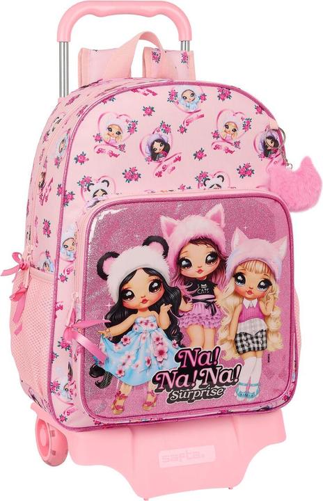 Image du produit Surprise! Sac à dos scolaire à roulettes Na!Na!Na! Surprise Fabulous Rose 33 x 42 x 14 cm