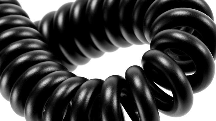 Produktbild Roko S1133A SDI Spiralkabel mit Winkelstecker (100cm) (1 m)