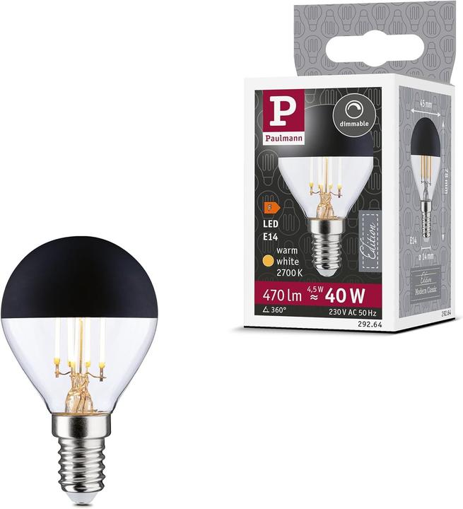 Produktbild Paulmann Tropfen mit Kopfspiegel (E14, 470 lm, 1x)