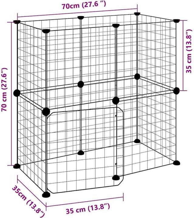 Produktbild vidaXL Haustierkäfig