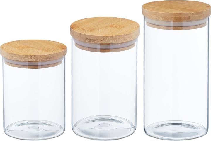 Produktbild Relaxdays 6x Vorratsglas (1 l)