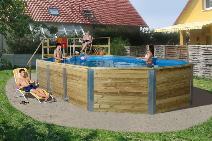 Weka Holzbau Massivholzpool (850 x 376 x 116 cm)