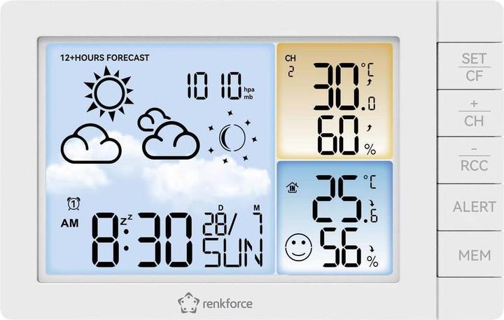 Produktbild Renkforce Digitale-Wetterstation Weiss RF-4883634