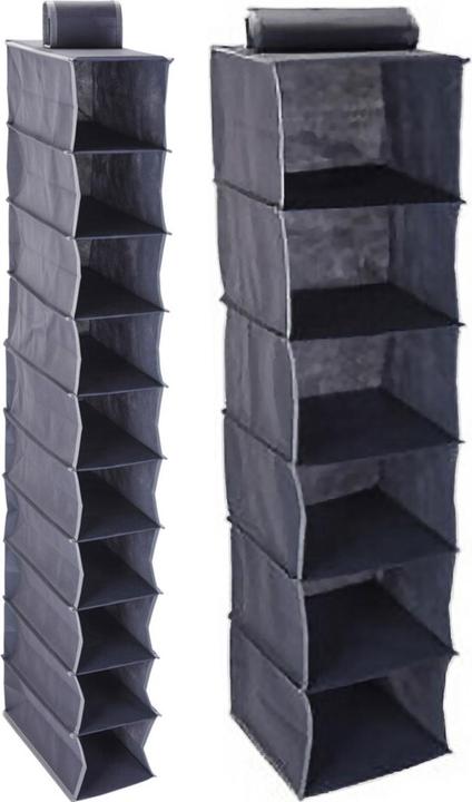 Produktbild Storage Solutions Schrank-Hängeregal-Set, für Kleidung, Schuhe etc., 6/10 Fächer