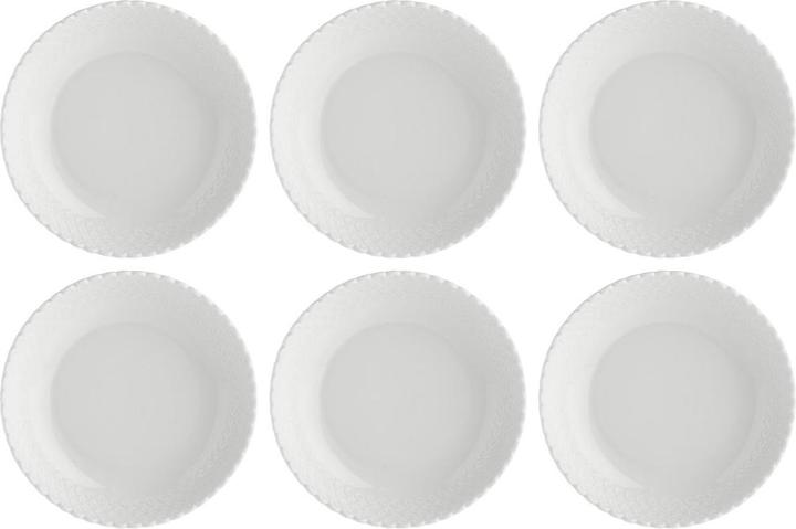 La Porcellana Bianca Set mit 6 Momenti Suppentellern - Weiss 24 cm (6 x)