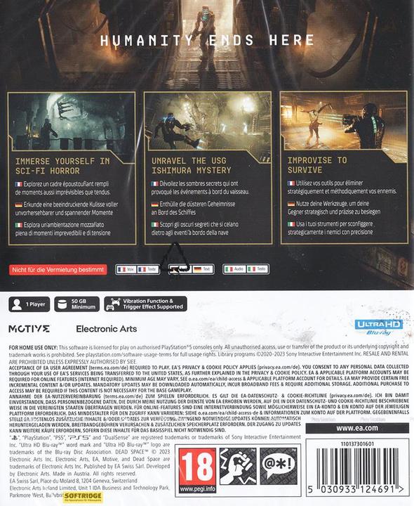 Image du produit EA Games Dead Space Remake (PS5, Multilingue)