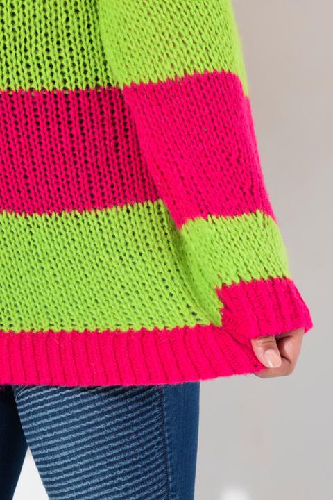 Produktbild Angel of Style Pullover, Straight Fit, Blockstreifen, Herz-Smiley (50, 52)