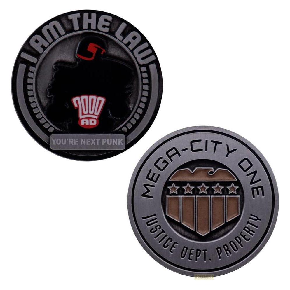 Fanattik, Munten, 2000 Ad Sammelmünze Judge Dredd Mega-City One Limited Edition, Veelkleurig