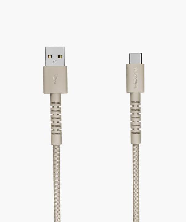 Image du produit Fresh'N Rebel Fresh 'n Rebel USB-A zu USB-C silikon geflochtenes Kabel"FlexWave" 2m, Silky Sand (2 m, 18 W)