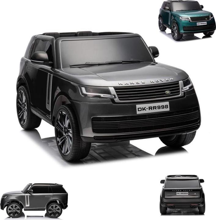 Es-toys Children's vehicle - Electric car "Land Rover Range Rover" 2 seater - 12V14AH, 4 motors leather seat (12 V)