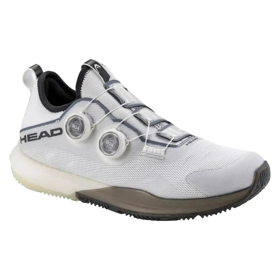 Head, Herren, Hallenschuhe, Motion Pro Boa Padel White/Black Man (40.5), Weiss