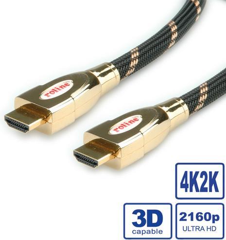 Image du produit Roline Gold HDMI Ultra HD avec Ethernet (1 m)