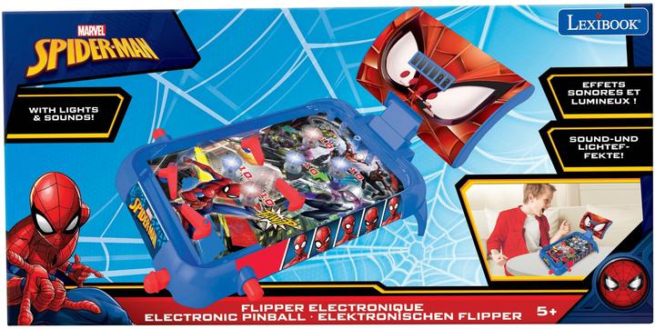 Produktbild Lexibook Marvel Spider-Man Flipperspiel (Deutsch, Englisch, Französisch, Italienisch, Niederländisch, Portugiesisch, Spanisch, 1 Spieler)