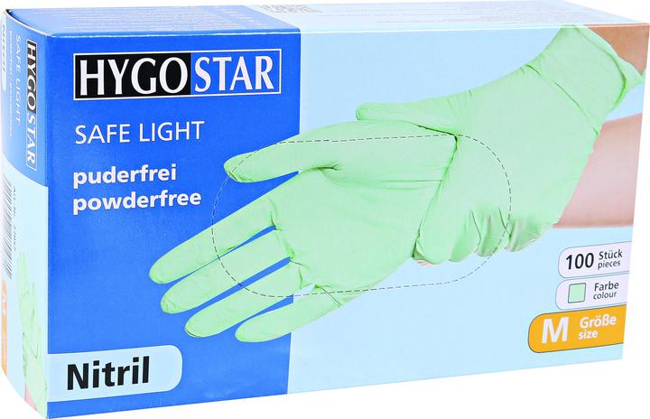 Produktbild Hygostar Nitrilhandschuhe SL Mintgrün L (L)