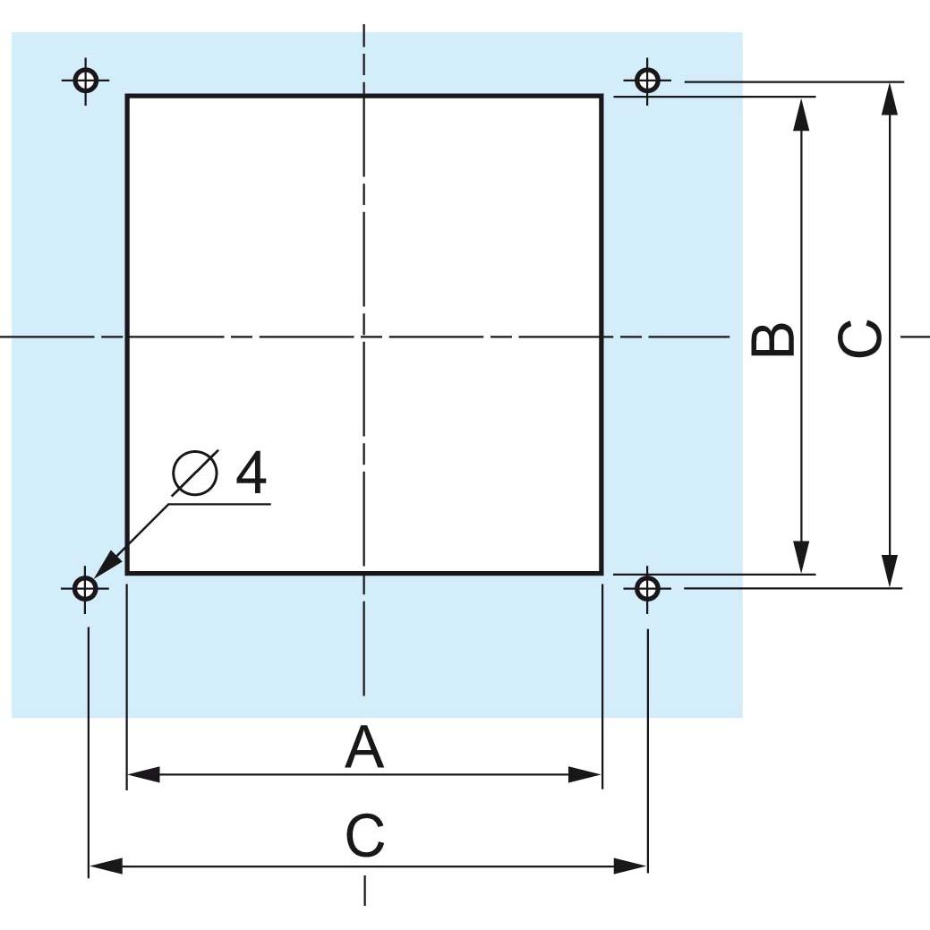 Thumbnail - Schneider Electric NSYCAG130X110LM Montagezubehör B x H 120 mm 121 1 St., Serverschrank Zubehör, Grau