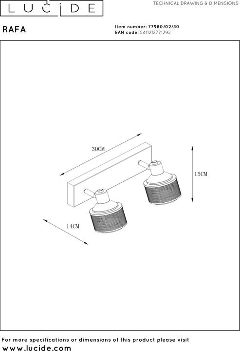 Produktbild Lucide Rafa (E14)