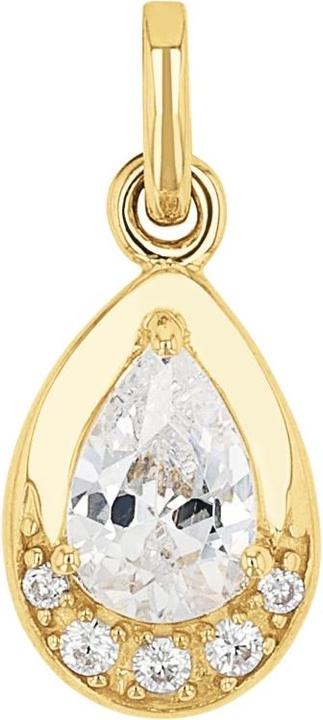 Immagine prodotto Amor Ciondolo Cupido da donna, oro 375, zirconi sintetici. (9 ct, Oro 375)