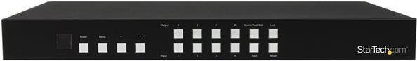 Produktbild StarTech 4x4 HDMI Matrix Switch mit Bild und Bild Multiviewer o. Videowand - Digital Signage Controller
