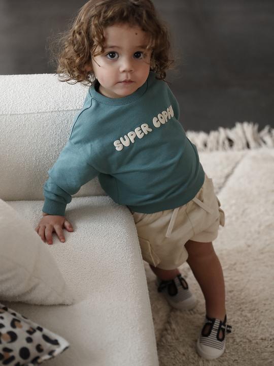 Produktbild Vertbaudet Baby Sweatshirt mit Druckknöpfen hinten und Recycling-Polyester (74)
