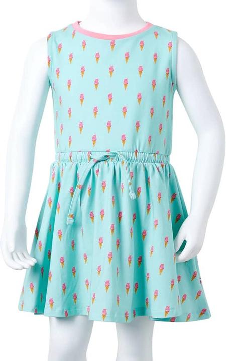 Image du produit vidaXL Robe pour enfant avec cordon de serrage Vert menthe clair 92,Matériau : 94 (92)