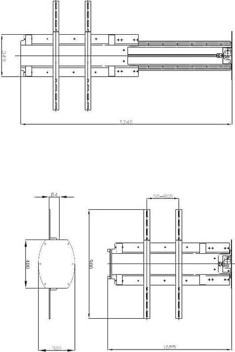 Produktbild DSS TV Lift Wand- und Deckenlift, Metall / 0546 (Wand, 70", 120 kg)