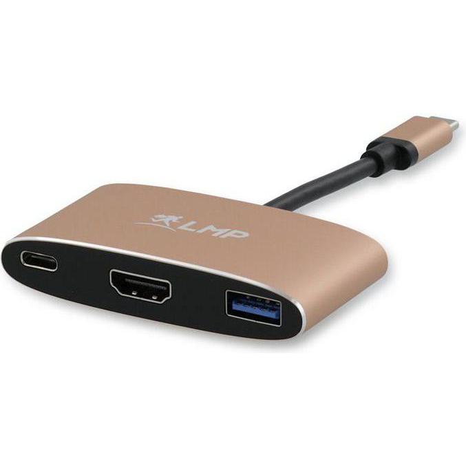 LMP USB-C (m) to HDMI (4Kx2K) (f), Dockingstation + USB Hub