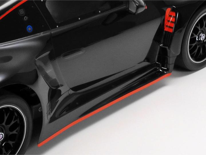 Actual product image Tamiya Porsche 911 GT3 R (992) Black Painted Body (TT-02) (Kit)