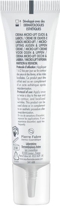 Image du produit Avène Procédure Hyaluron Activ (Crème pour les yeux, 15 ml, Jour + nuit)